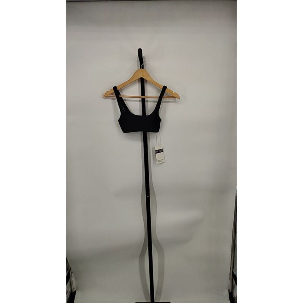 COS Black Scoop Neck Swim Top
